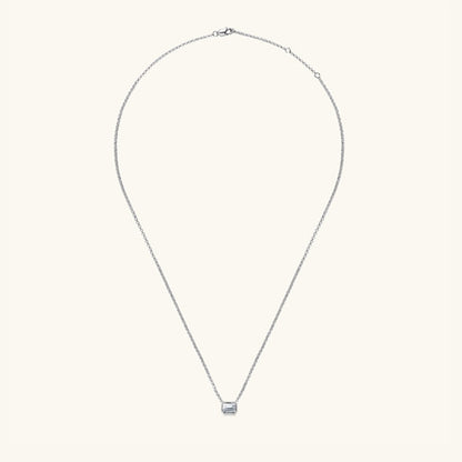 1 Carat Moissanite 925 Sterling Silver Pendant Necklace