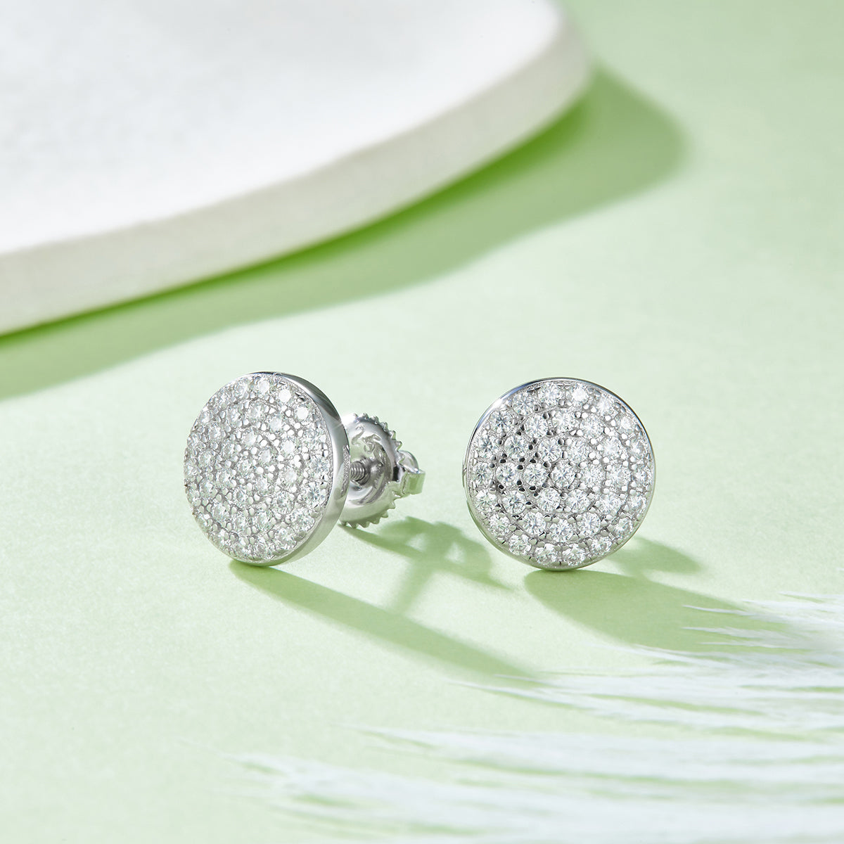 Moissanite 925 Sterling Silver Earrings