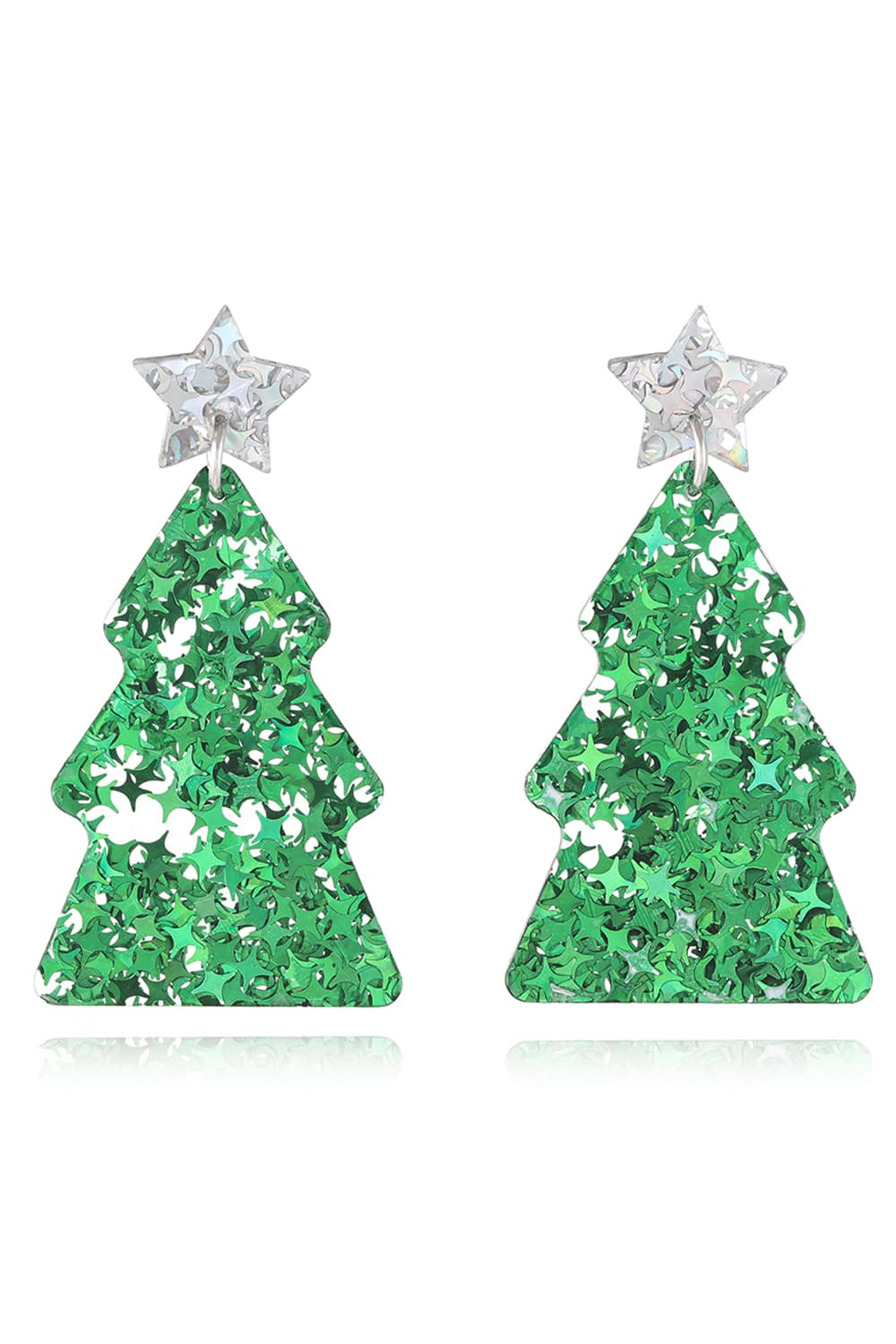 Christmas Tree Acrylic Earrings