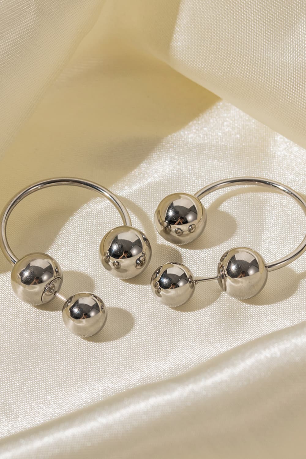 Stainless Steel Ball Earrings