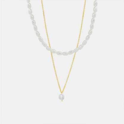 Double-Layered Freshwater Pearl Necklace