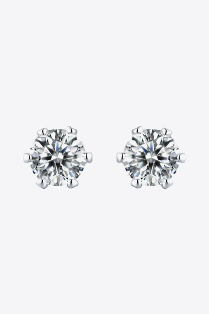 Good Days Ahead Moissanite Stud Earrings