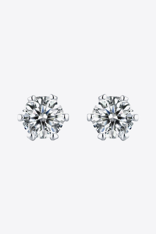 Good Days Ahead Moissanite Stud Earrings