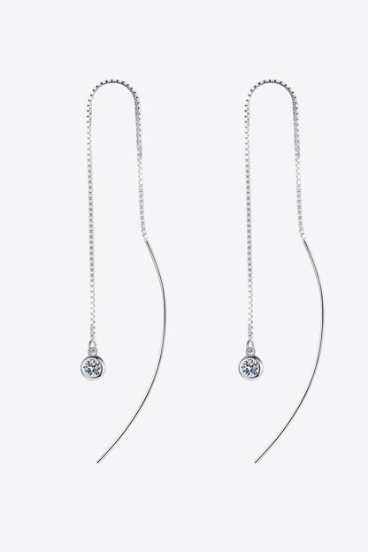 Moissanite 925 Sterling Silver Threader Earrings