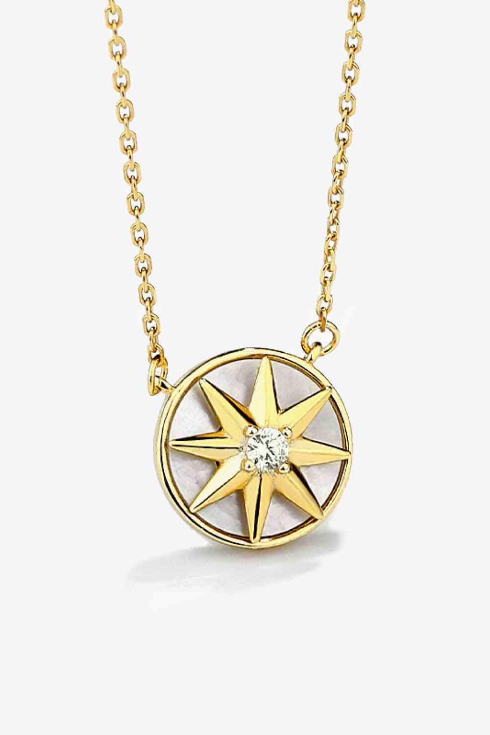 Cubic Zirconia Star Pendant Necklace