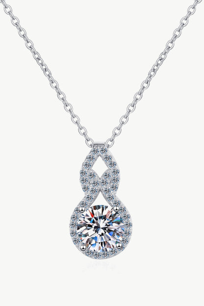 1 Carat Moissanite Pendant Necklace