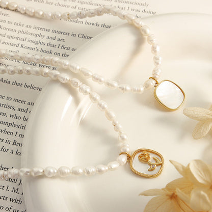 18K Gold-Plated Freshwater Pearl Necklace